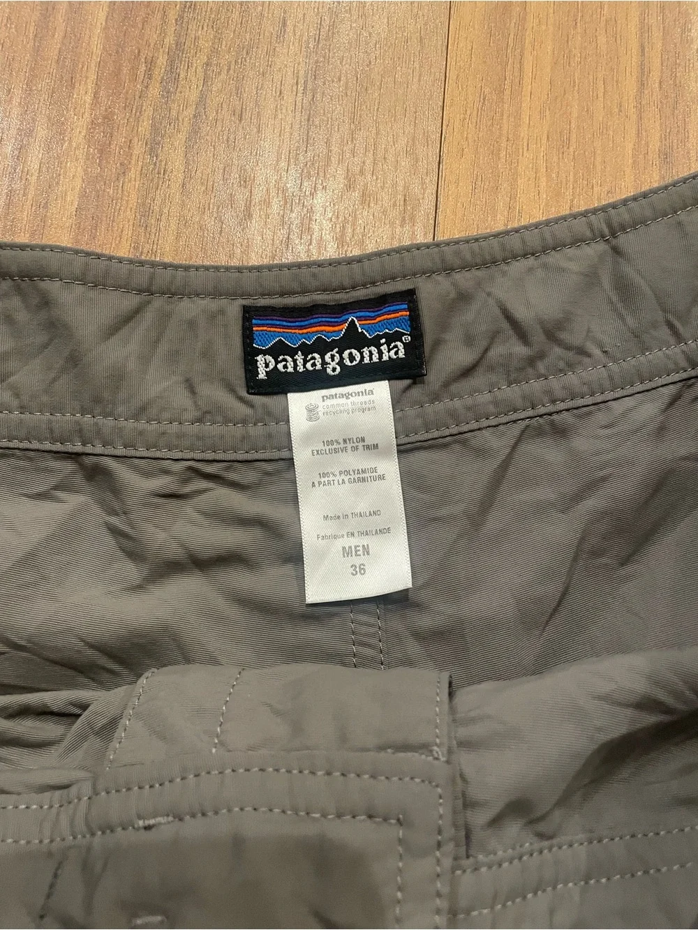 Patagonia Men's Grey Athletic Swim Shorts